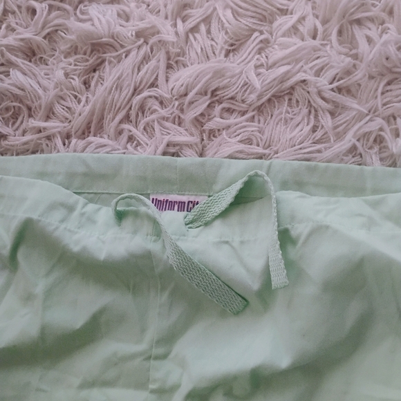 Uniform City Drawstring Scrub Pants In Light Green Unisex Size L NWT - Picture 5 of 6
